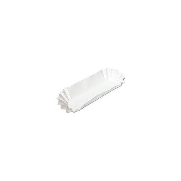 UPC 076455081307 product image for Fluted Hot Dog Trays, 6w X 2d X 2h, White, 500/Sleeve, 6 Sleeves/Carto | upcitemdb.com